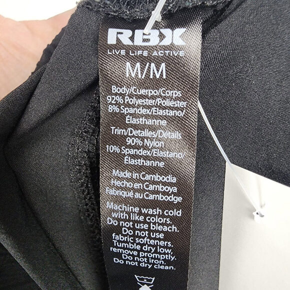 RBX Black Athletic Shorts Size M - Picture 5 of 6